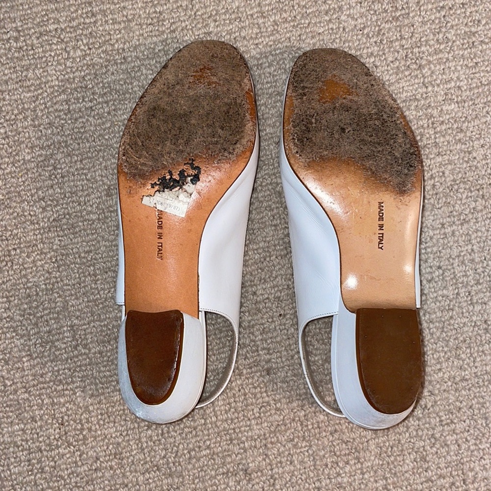 Salvatore Ferragamo Slingback Peep Toe Heels - Picture 8 of 15